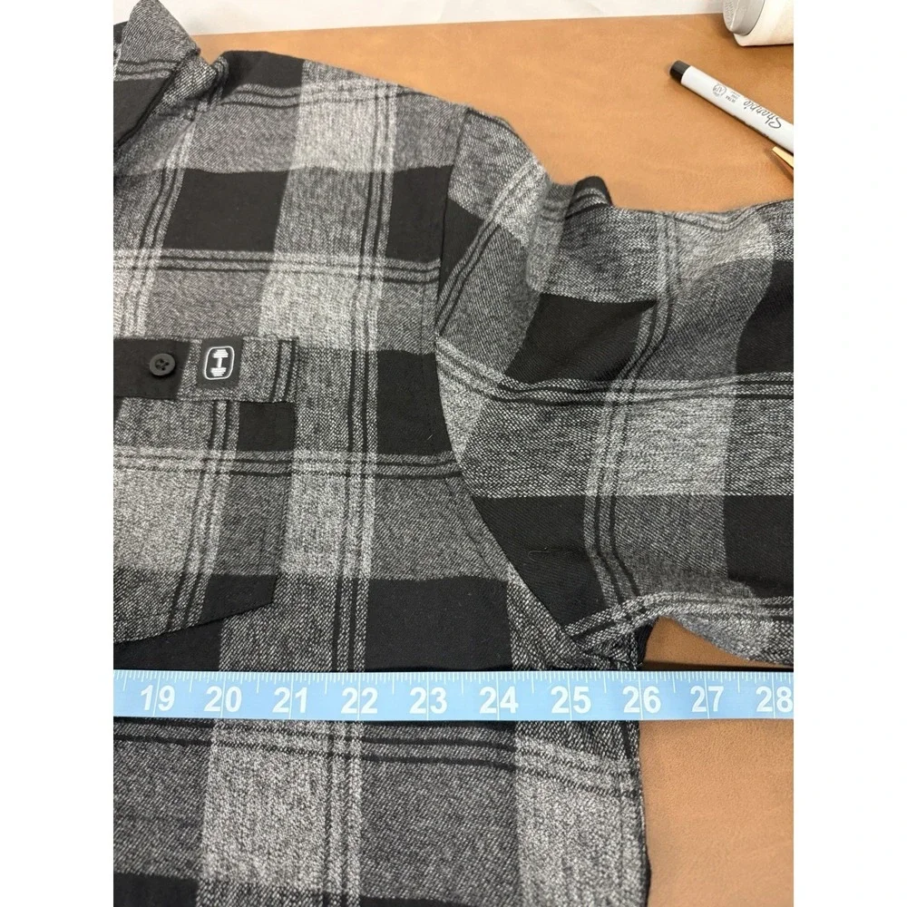 Earned Not Given 2025 Men's 2XL Black Gray Flannel The Lift Box